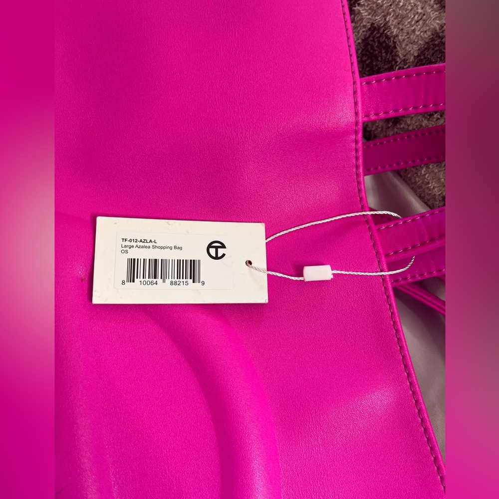 Telfar NEW NWT Azalea Shopping bag LARGE hot pink - Picture 13 of 13